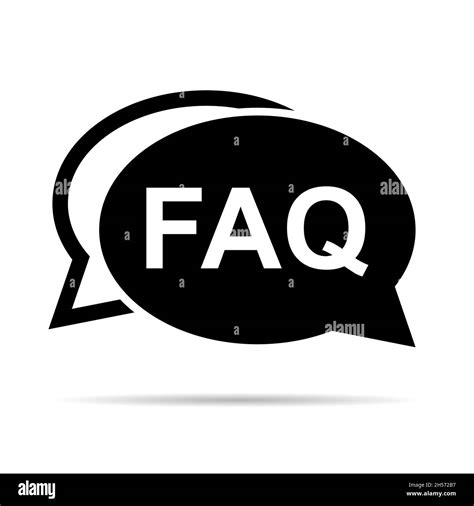 Faq Frequently Asked Questions Vector Icon Information Speech Bubble