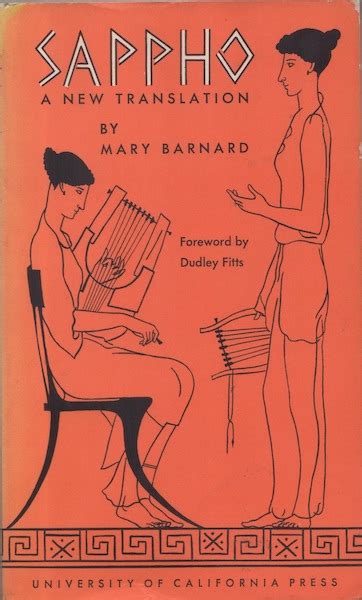 Sappho A New Translation By Mary Barnard 1958 The Tannhäuser Gate
