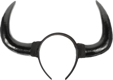 Abaodam Horn Headband Halloween Devil Ox Horn Headband Black Horns Maleficent Horns