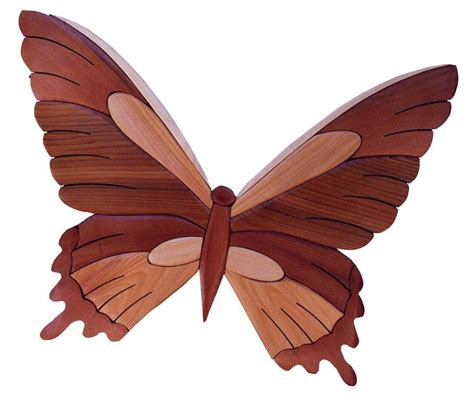 Intarsia Woodworking Pattern Butterfly