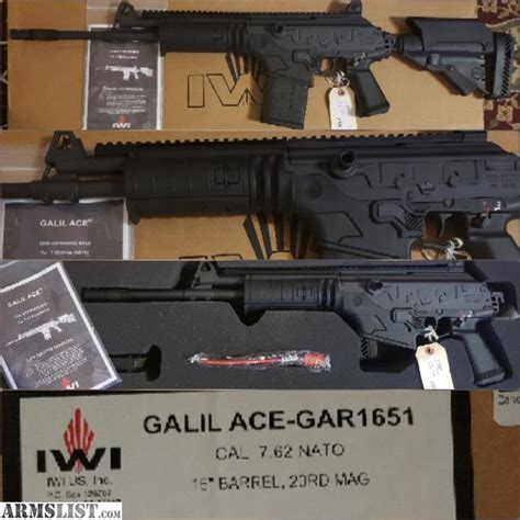Armslist For Sale Iwi Galil Ace 762 Nato 308