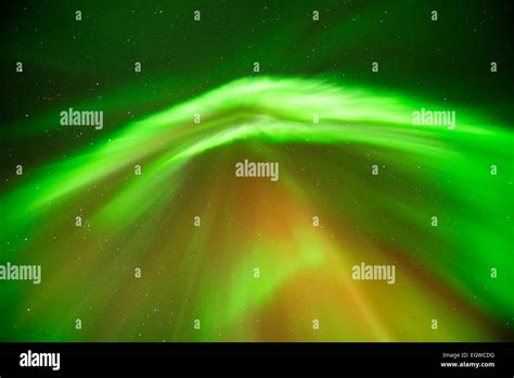 Polar Lights Aurora Borealis Lapland Finland Stock Photo Alamy