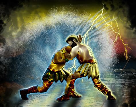 Ninja Bee Art Challenge Zeus Vs Poseidon