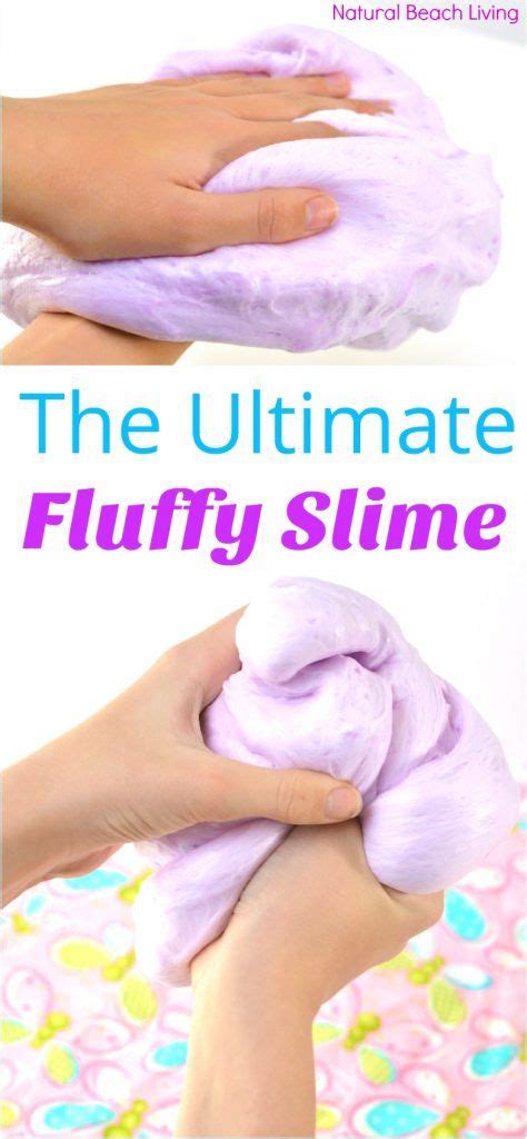 Make Super Fluffy Slime Recipe With Contact Solution Natural Beach