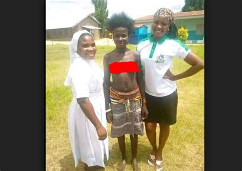 Reverend Sister Shares Photos Of Nigerian Community Where Women Bare