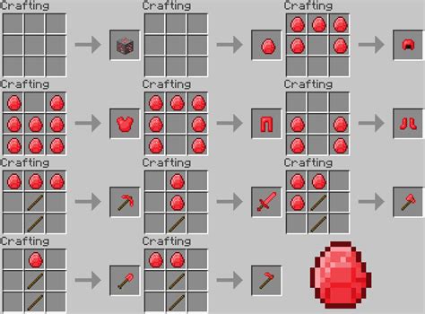 Minecraft Idea Ruby Tools And Armour By Absolutezero731 On Deviantart