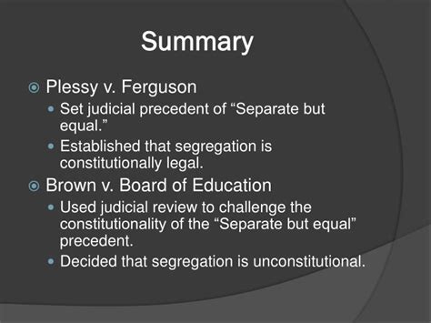 Ferguson case, and its significance to racial discrimination and. PPT - Plessy v. Ferguson and Brown V. Board of Education PowerPoint Presentation - ID:5329465