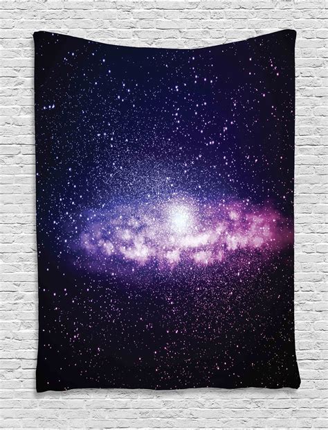 Galaxy Tapestry Glowing Nebula Cloud In Milky Way Infinity In