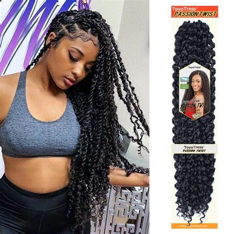 Pcs Passion Twist Braiding Hair Extensions Synthetic Water Wave Crochet For Passion Twist Low