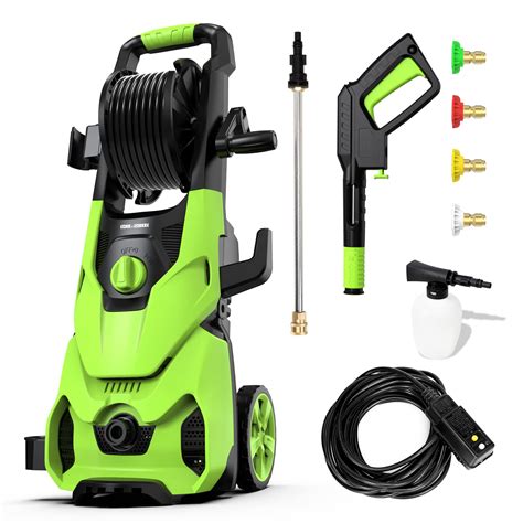 Rock Rocker Powerful Electric Pressure Washer Psi Max Gpm Power Washer With Hose Reel
