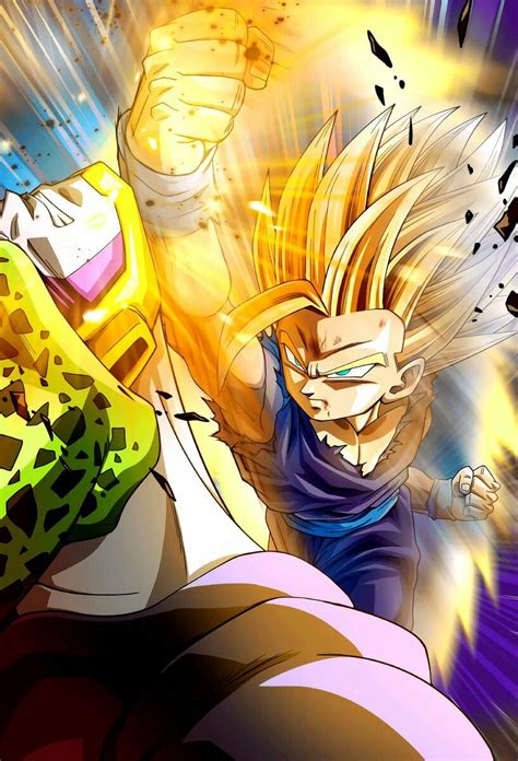 Ssj2 Gohan Vs Cell Anime Dragon Ball Super Dragon Ball Super Manga
