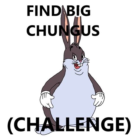 Cannot Find Big Chungus Hard Funny Wholesome