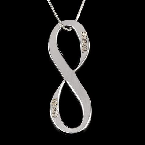 Vertical Infinity Necklace Infinity Jewelry Infinity Necklace