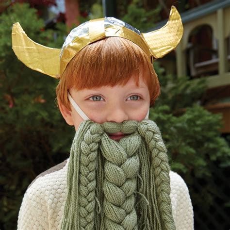 Kids Knit Viking Beard The Land Of Nod Kids Viking Costume Kids