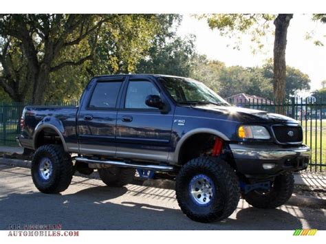 2002 Ford F150 Lariat Supercrew 4x4 In Charcoal Blue Metallic Photo 11