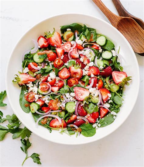 An Easy Beautiful Strawberry Salad Recipe To Make All Summer Long