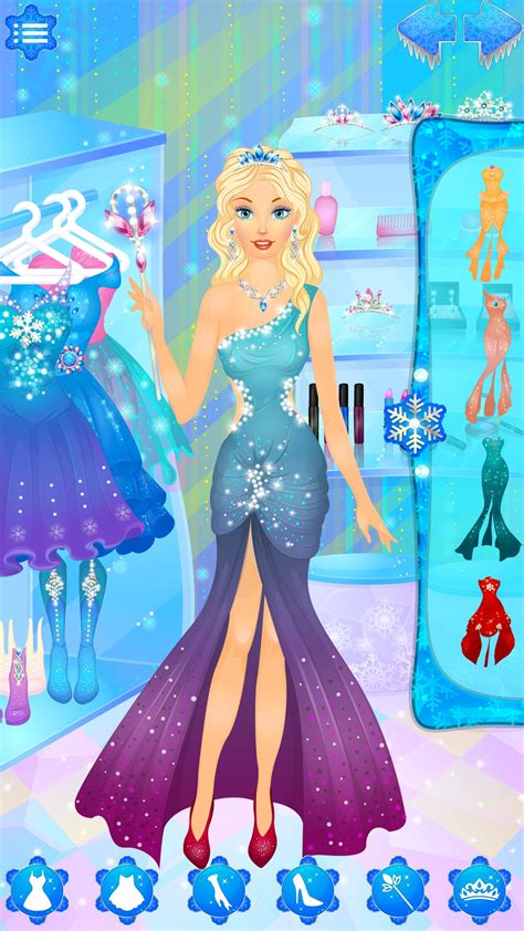 Amazon.com: Snow Queen: Dress Up and Makeup princess ...