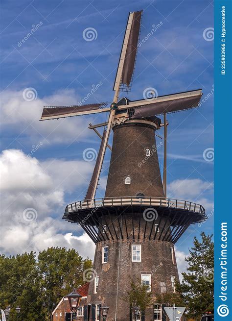 Molen De Valk Is A Tower Mill And Museum In Leiden Netherlands Editorial Photo Image Of
