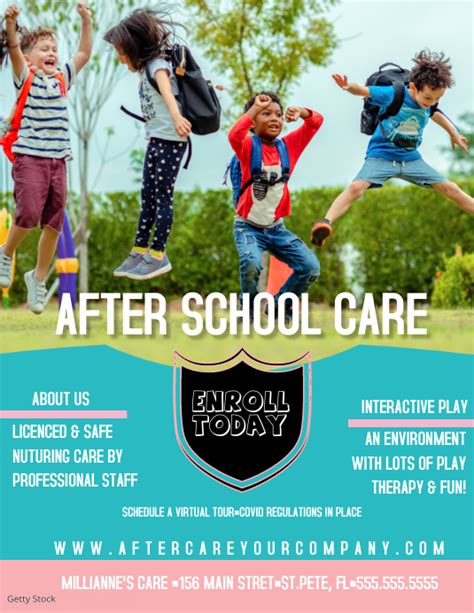 Copy Of After School Care Flyer Postermywall