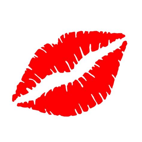 1 Piece 159 Cm Red Color Lips Kiss Decal Auto Sticker Car Truck Lips