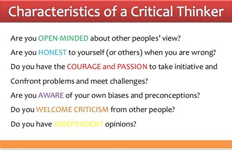 It's a type of intellectual discipline that emphasizes the logical synthesis of the information to produce informed thought and action. Critical thinking vs. creative thinking