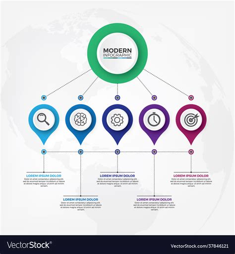 Organization Chart Infographic Design Template Vector Image