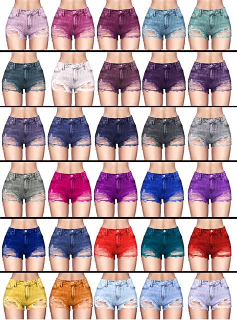 Elliesimple Super Destroyed Shorts At Frost Sims 4 Sims 4 Updates