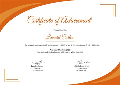 Blank Certificate Of Achievement Template Best Template Ideas