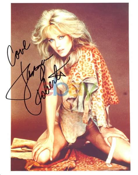 TANYA ROBERTS SHEENA AUTOGRAPHED SIGNED 8X10 IN HOT LEOPARD SUIT