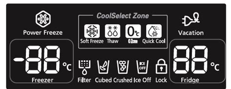 Samsung Refrigerator Screen Symbols Costco Mini Fridge Freezer