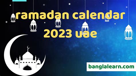 Ramadan Calendar 2023 Uae 2023 Ramadan Calendar Uae