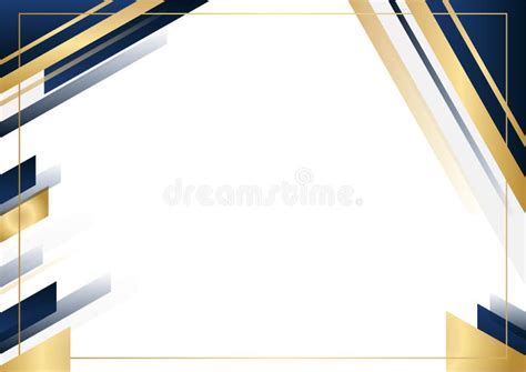 Modern Blue And Gold Abstract Background Vector Abstract Graphic