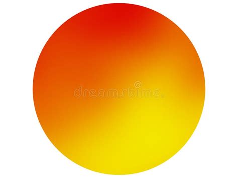 Yellow Orange Color Gradient Web Icon Template Round Circle Shape