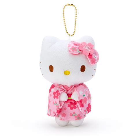 Peluche Porte Clés Hello Kitty Sakura Kimono Ver Meccha Japan