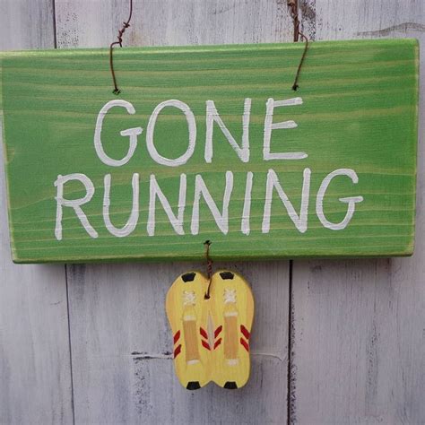 Gone Running Sign How To Start Running Running Day How To Run Faster