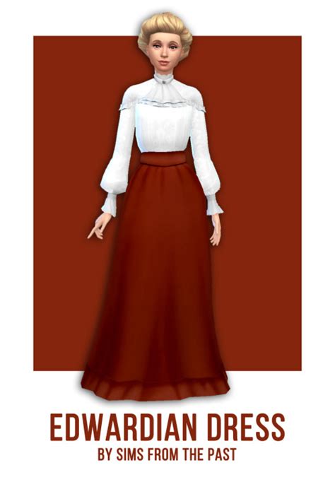 Sims From The Past In 2020 Edwardian Dress Sims 4 Dresses Sims