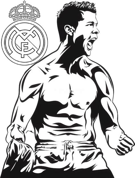 Cristiano Ronaldo Printable Coloring Pages