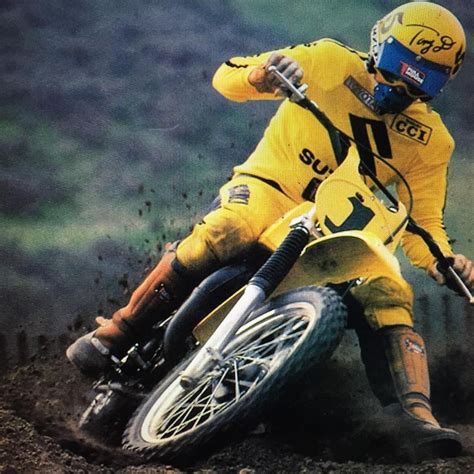 Tony Distefano Looking Good In Yellow On His Suzuki Thedtonyd