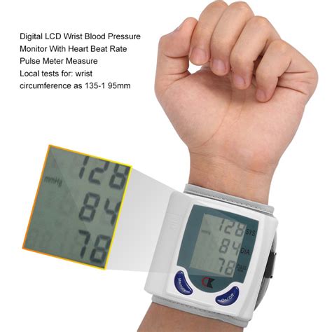 Blood Pressure Monitor Automatic Digital Heart Beat Rate