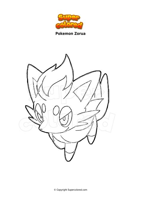 Disegno Da Colorare Pokemon Zorua