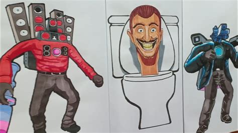 How To Draw Titan Camera Man And Speaker Man Vs Skibidi Toilet Youtube My Xxx Hot Girl