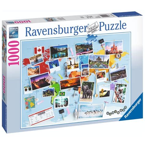 Ravensburger Puzzle 1000 Piece World Travel Memories Toys Caseys Toys
