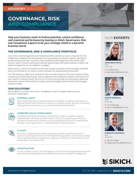 Corporate Governance Risk And Compliance Sikch Llp