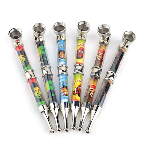 12 Pcslot Metal Tobacco Pipes 145mm Length Smoking Pipe Portable Weed