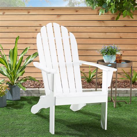 Free 2 Day Shipping Buy Mainstays Wooden Outdoor Adirondack Chair