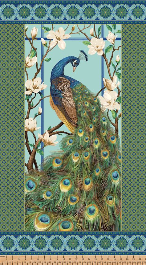 Zig the dog susybee fabric quilt pillow panels patchwork fqs parachutes planes. Northcott Fabric Panel Peacock Paradise II Gold Metallic | Emerald City Fabrics