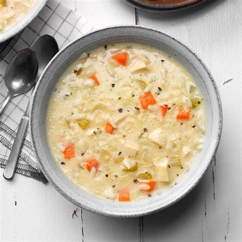 This is a super easy recipe for making your own homemade cream of chicken soup. Creamy Chicken Rice Soup Recipe | Taste of Home