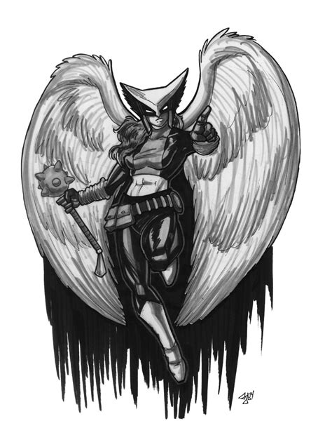 Hawkgirl By Andrew Laitinen Hawkgirl Comic Art Hawkman