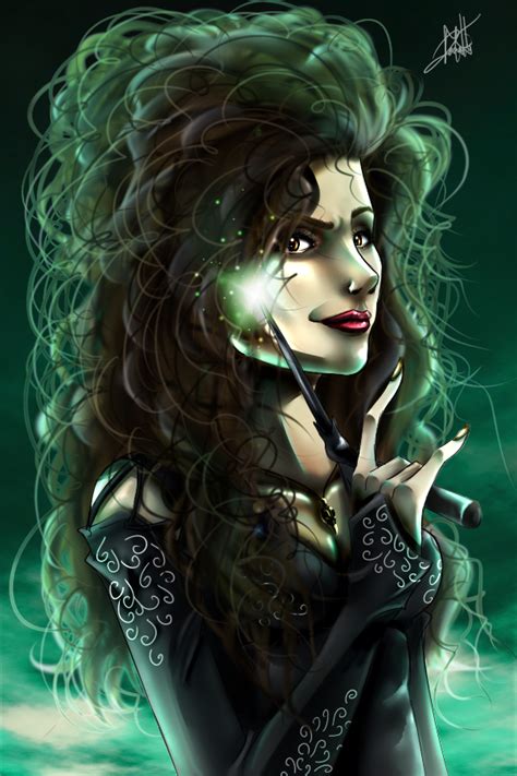 She's a terrifying, powerful, and unhinged villain. Bellatrix Lestrange by titejojo on DeviantArt