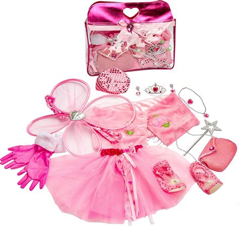 Girls Princess Dress Up Set Toiijoy 15pcs Fairy Princess